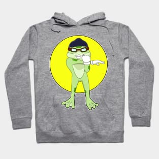 Frog with Swimming goggles Hoodie